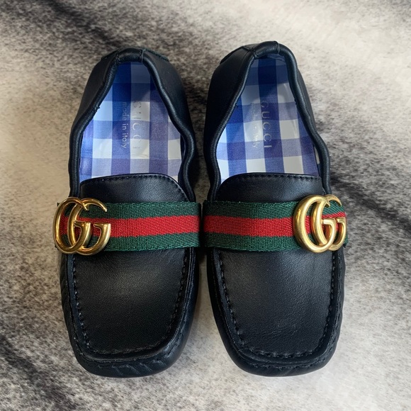 Gucci Other - { Gucci } GG Noel Logo Leather Driver Loafer Shoe